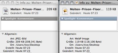 WebP Bildvergleich